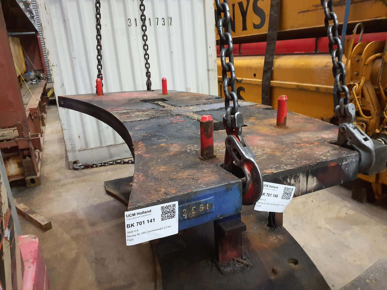 Terex AC 205 Counterweight 2,55 ton - ثقل موازنة - موبايل كرين: صورة 3 Terex AC 205 Counterweight 2,55 ton - ثقل موازنة - موبايل كرين: صورة 3