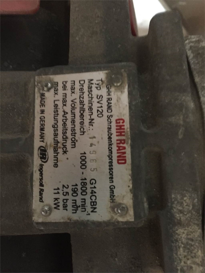 GHH RAND SV120 kompressor - ضاغط مكابح الهواء: صورة 5 GHH RAND SV120 kompressor - ضاغط مكابح الهواء: صورة 5