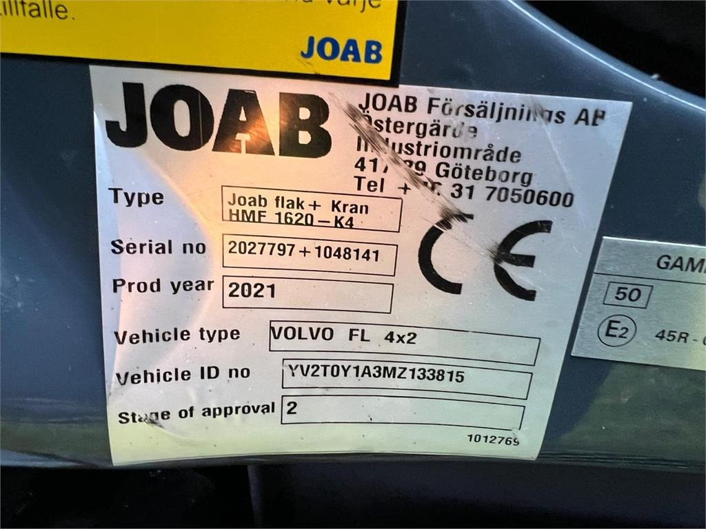 شاحنة كرين Volvo FL 280 - HMF 1620K6: صورة 22 شاحنة كرين Volvo FL 280 - HMF 1620K6: صورة 22