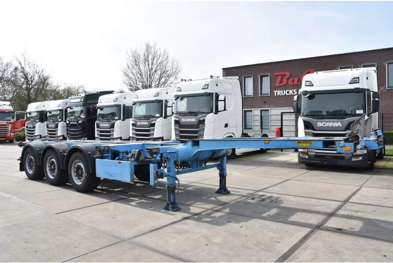 ناقل حاوية/ نصف مقطورة بحاوية Broshuis - SAF AXLES - 2 LIFT AXLES - DISC BRAKES - 2 x EXTENDABLE -: صورة 1