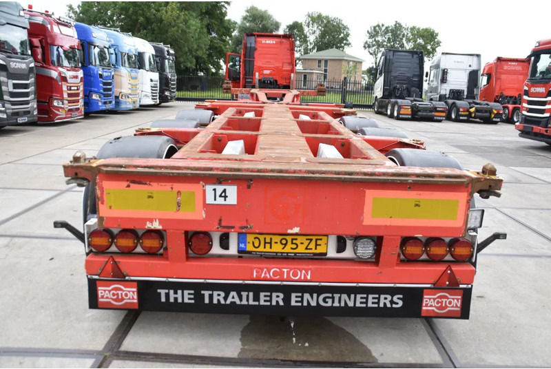 Pacton T3-010 - BPW AXLES - DRUM BRAKES - 2 LIFT AXLES - 2 x EXTENDABLE - - ناقل حاوية/ نصف مقطورة بحاوية: صورة 3 Pacton T3-010 - BPW AXLES - DRUM BRAKES - 2 LIFT AXLES - 2 x EXTENDABLE - - ناقل حاوية/ نصف مقطورة بحاوية: صورة 3