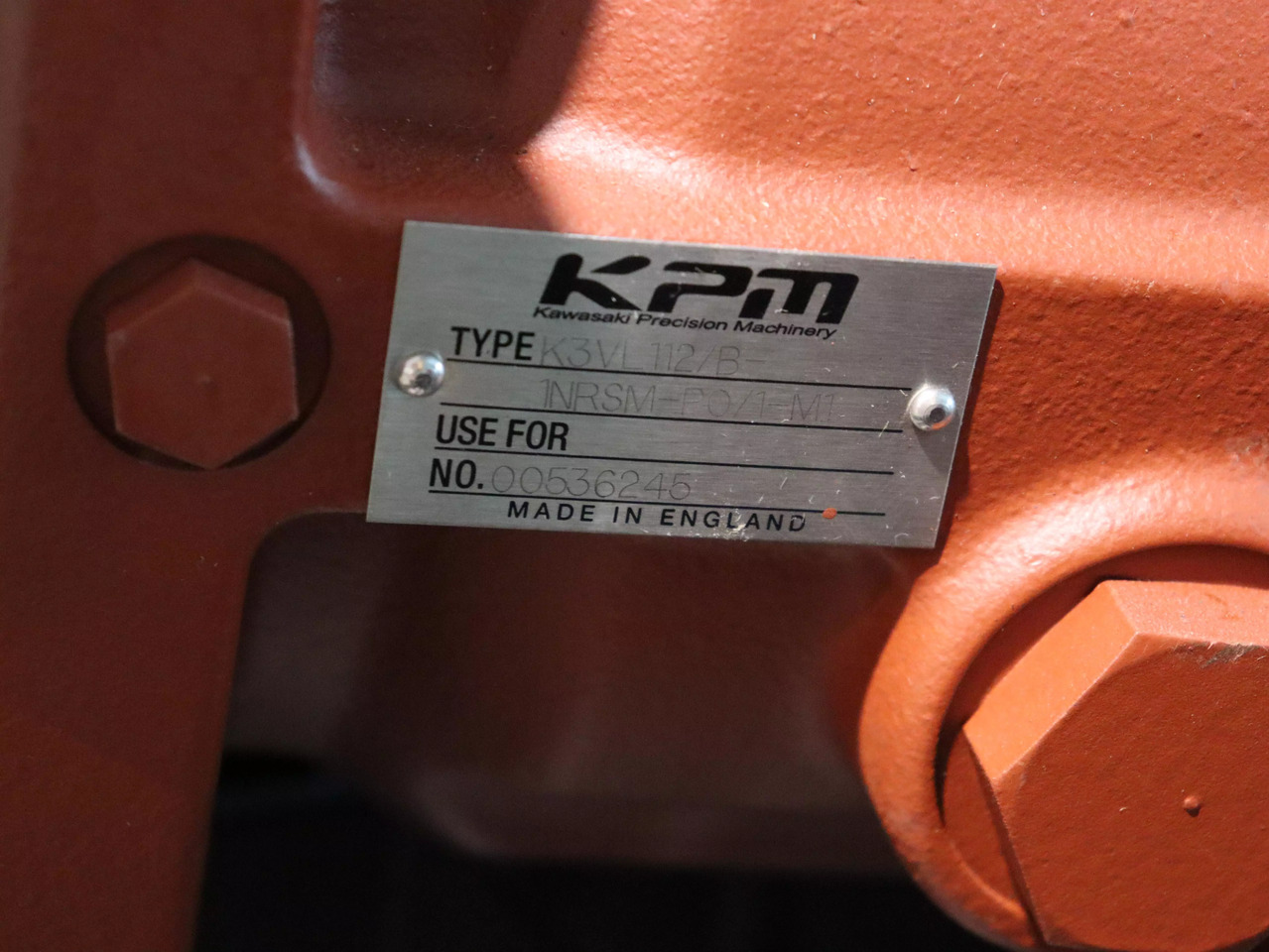 KAWASAKI K3VL112 B 1NR5M-P0 1-M1 - مضخة هيدروليكية - آلات الإنشاء: صورة 3 KAWASAKI K3VL112 B 1NR5M-P0 1-M1 - مضخة هيدروليكية - آلات الإنشاء: صورة 3