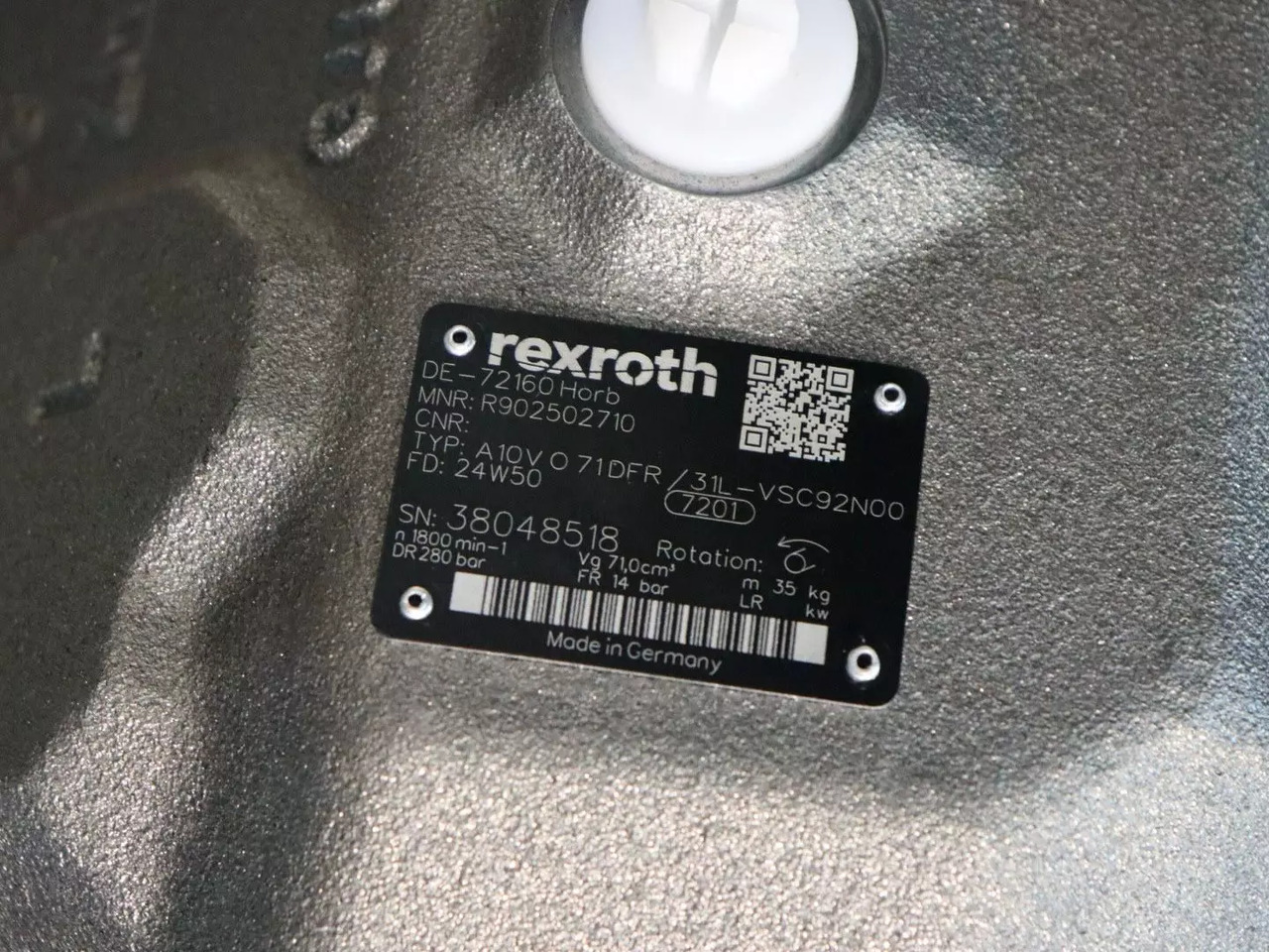 REXROTH A10VO71DFR/31L-VSC92N00 - مضخة هيدروليكية - آلات الإنشاء: صورة 4 REXROTH A10VO71DFR/31L-VSC92N00 - مضخة هيدروليكية - آلات الإنشاء: صورة 4