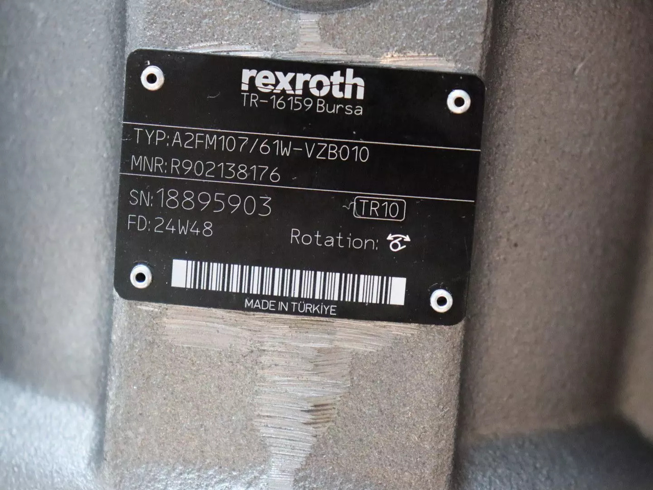 REXROTH A2FM107/61W-VZB010 - موتور هيدروليكي - آلات الإنشاء: صورة 5 REXROTH A2FM107/61W-VZB010 - موتور هيدروليكي - آلات الإنشاء: صورة 5