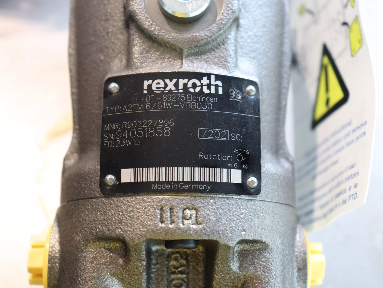 REXROTH A2FM16/61W-VBB030 - قطع الغيار - آلات الإنشاء: صورة 4 REXROTH A2FM16/61W-VBB030 - قطع الغيار - آلات الإنشاء: صورة 4