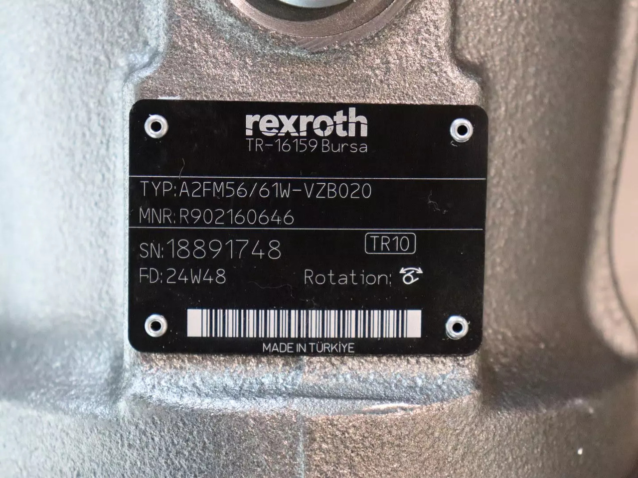 REXROTH A2FM56/61W-VZB020 - موتور هيدروليكي - آلات الإنشاء: صورة 4 REXROTH A2FM56/61W-VZB020 - موتور هيدروليكي - آلات الإنشاء: صورة 4