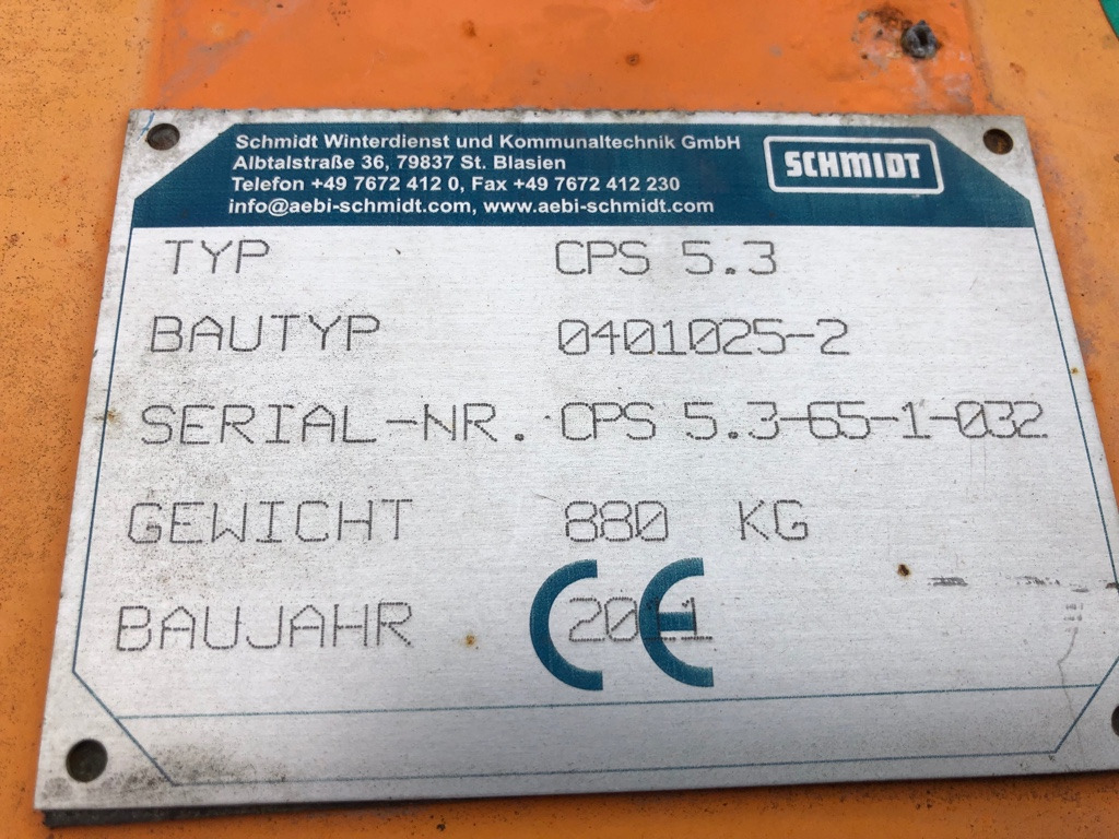 SCHMIDT Side snow plow CPS 5.3 - كاسحة ثلوج: صورة 5 SCHMIDT Side snow plow CPS 5.3 - كاسحة ثلوج: صورة 5