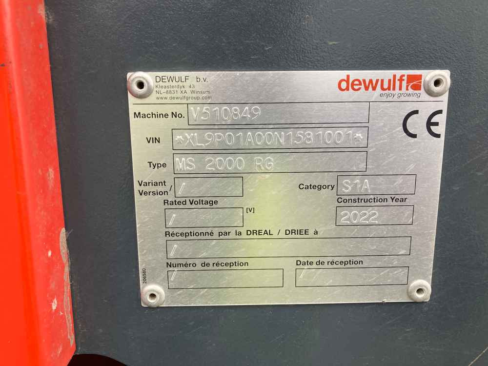 Dewulf Dewulf, MS 2000 RS, 2 Row, Trailed, Belt, Potato Planter - آلات الحصاد: صورة 5 Dewulf Dewulf, MS 2000 RS, 2 Row, Trailed, Belt, Potato Planter - آلات الحصاد: صورة 5