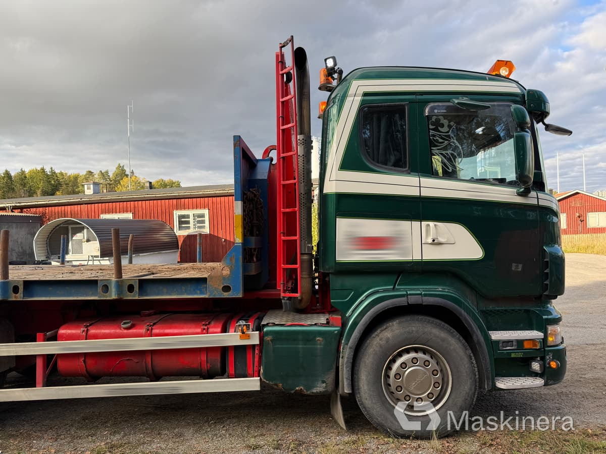Lastväxlare Scania R420 6X4 Tridem med maskinflak och grusflak - شاحنة برافعة خطافية: صورة 4 Lastväxlare Scania R420 6X4 Tridem med maskinflak och grusflak - شاحنة برافعة خطافية: صورة 4