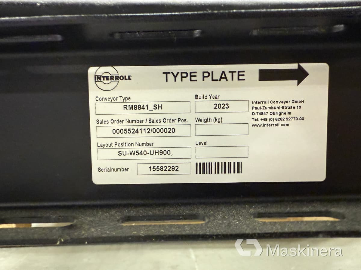 معدات صناعية Rullbana med drivning: صورة 15