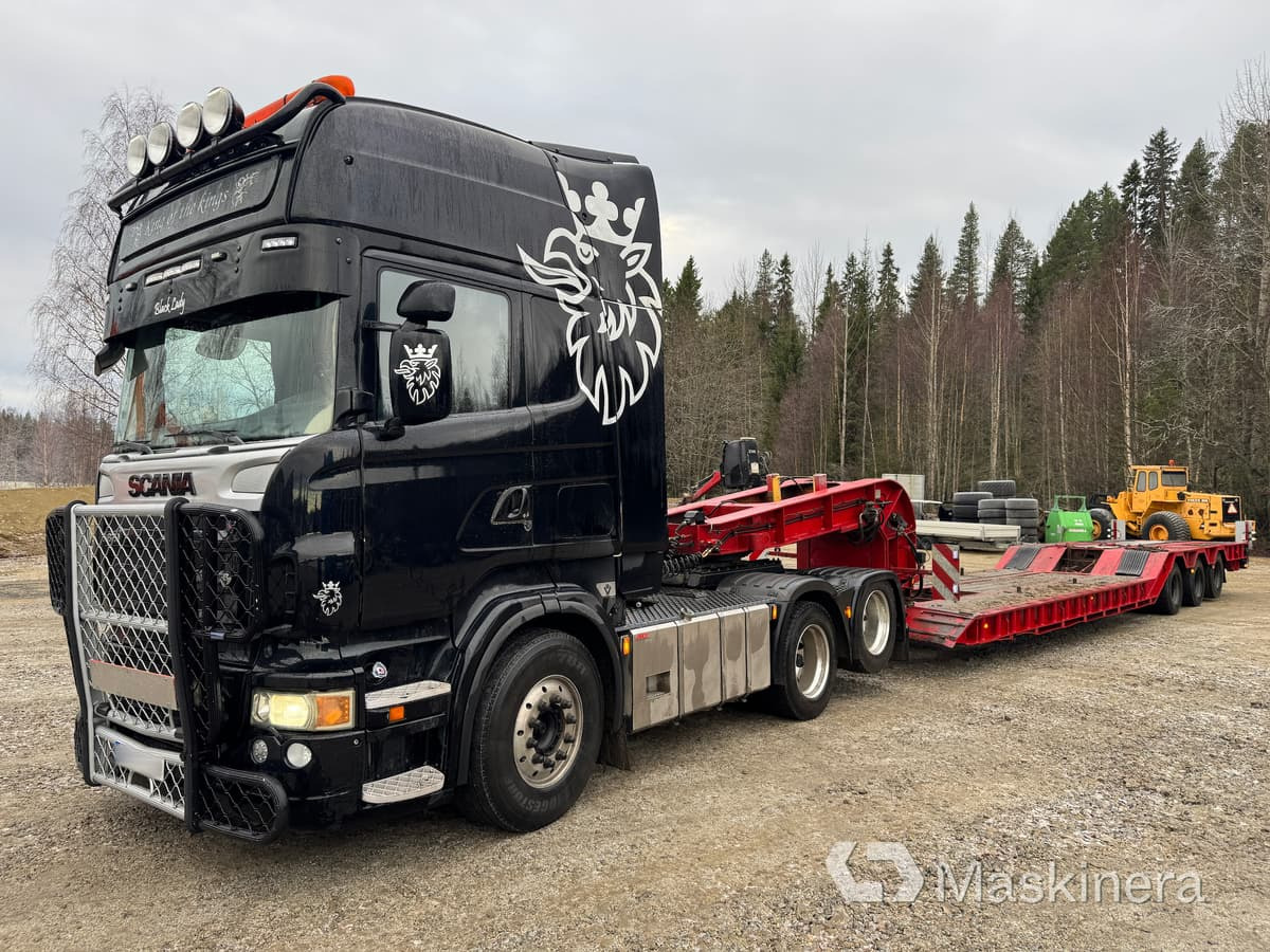 Scania R 620, Hafo H35 Plsbo Lastbil Scania R 620 med maskintrailer - رأس تريلا, نصف مقطورة نقل سيارات: صورة 1 Scania R 620, Hafo H35 Plsbo Lastbil Scania R 620 med maskintrailer - رأس تريلا, نصف مقطورة نقل سيارات: صورة 1