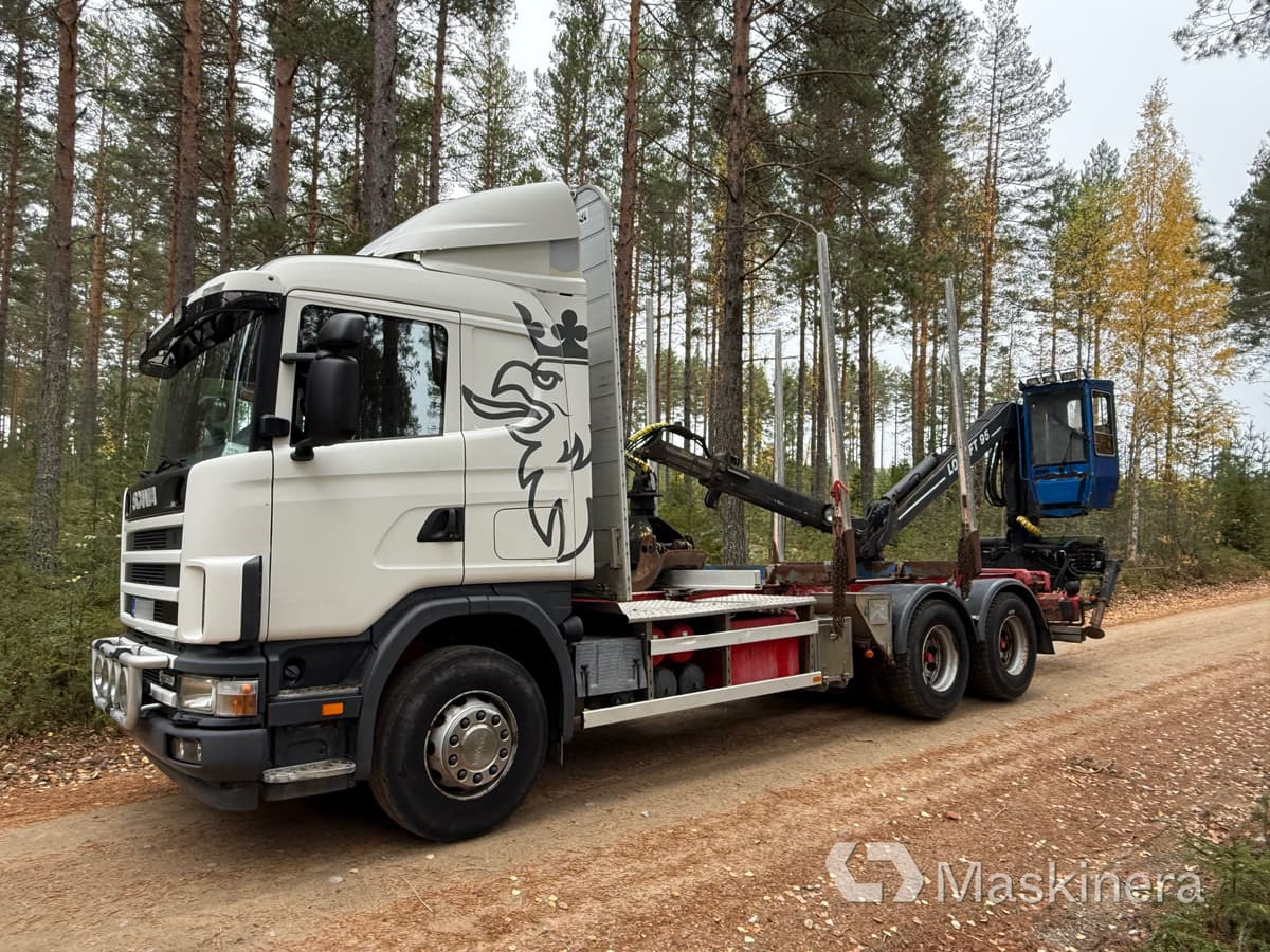 Scania R164GB6X4NA580 Timmerbil Scania R164 580 6x4 - شاحنة قطع الأشجار, شاحنة كرين: صورة 2 Scania R164GB6X4NA580 Timmerbil Scania R164 580 6x4 - شاحنة قطع الأشجار, شاحنة كرين: صورة 2