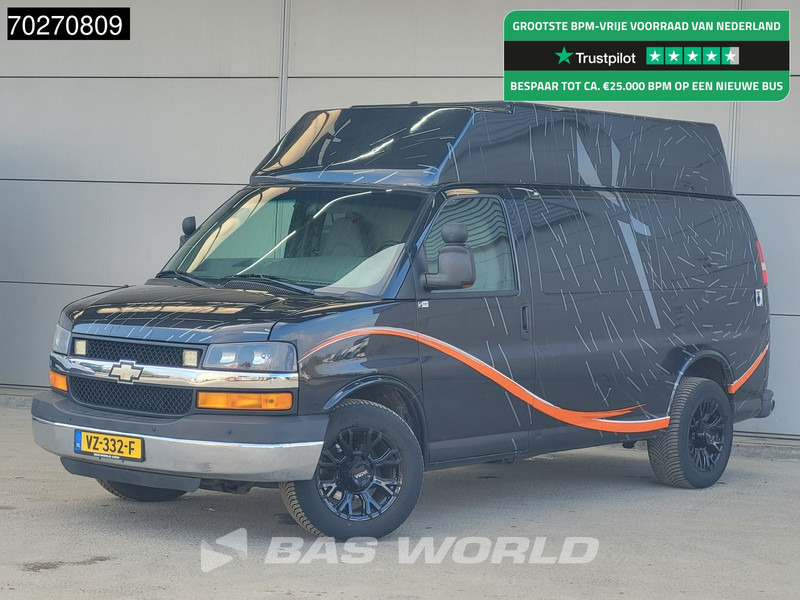 Chevrolet Chevy Van 6.0L V8 MARGE LPG Chevy Van Camper Basis APK 10-2025 GMC Savana 230V aansluiting Airco Camera Cruise 8m3 Airco Trekhaak Cruise c - فان المدمجة: صورة 1 Chevrolet Chevy Van 6.0L V8 MARGE LPG Chevy Van Camper Basis APK 10-2025 GMC Savana 230V aansluiting Airco Camera Cruise 8m3 Airco Trekhaak Cruise c - فان المدمجة: صورة 1
