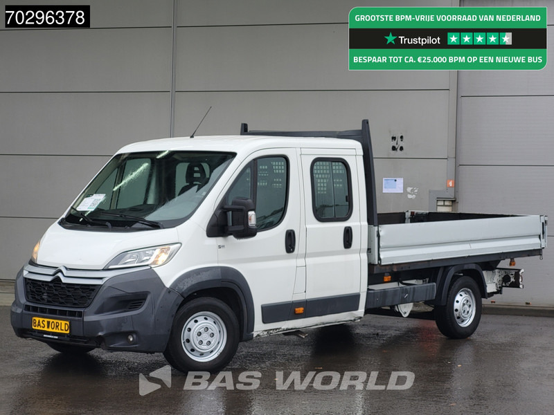 Citroën Jumper 130PK Open Laadbak Dubbel Cabine Trekhaak Airco Cruise Euro6 Pritsche Pickup Open Box Airco Trekhaak Cruise control - شاحنة توصيل مفتوحة: صورة 1 Citroën Jumper 130PK Open Laadbak Dubbel Cabine Trekhaak Airco Cruise Euro6 Pritsche Pickup Open Box Airco Trekhaak Cruise control - شاحنة توصيل مفتوحة: صورة 1