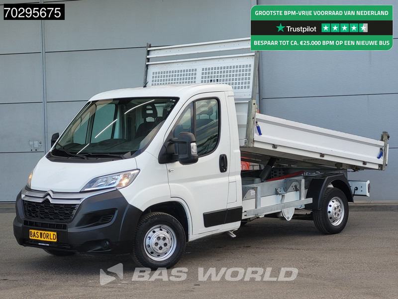 Citroën Jumper 130pk Kipper met Kist Trekhaak Euro6 Tipper Benne Kieper Airco Trekhaak Cruise control - قلاب صغير: صورة 1 Citroën Jumper 130pk Kipper met Kist Trekhaak Euro6 Tipper Benne Kieper Airco Trekhaak Cruise control - قلاب صغير: صورة 1