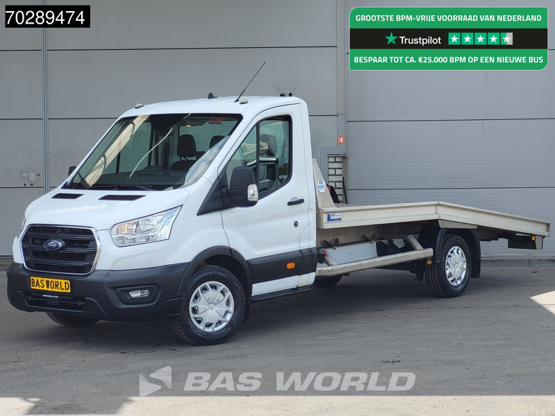 شاحنة توصيل مغلقة Ford Transit 130pk Autotransporter Airco Cruise Lier Euro6 Cartransporter Oprijwagen Airco Cruise control: صورة 1