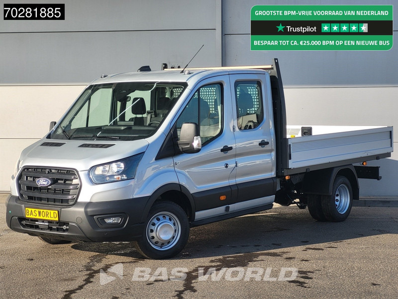 Ford Transit 170pk Automaat Dubbel Cabine 3500kg Trekhaak Open Laadbak Pritsche SYNC4 scherm CarPlay Camera Pickup Airco Trekhaak Cruise cont - شاحنة توصيل مفتوحة: صورة 1 Ford Transit 170pk Automaat Dubbel Cabine 3500kg Trekhaak Open Laadbak Pritsche SYNC4 scherm CarPlay Camera Pickup Airco Trekhaak Cruise cont - شاحنة توصيل مفتوحة: صورة 1