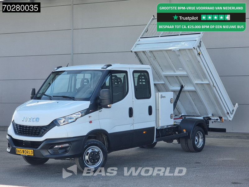 Iveco Daily 35C16 3.0L Open Laadbak met Kist Dubbel Cabine Dubbellucht 3,5t Trekhaak Airco Cruise Euro6 Pritsche Pickup Open Box Airco Trekh - شاحنة توصيل مفتوحة: صورة 1 Iveco Daily 35C16 3.0L Open Laadbak met Kist Dubbel Cabine Dubbellucht 3,5t Trekhaak Airco Cruise Euro6 Pritsche Pickup Open Box Airco Trekh - شاحنة توصيل مفتوحة: صورة 1