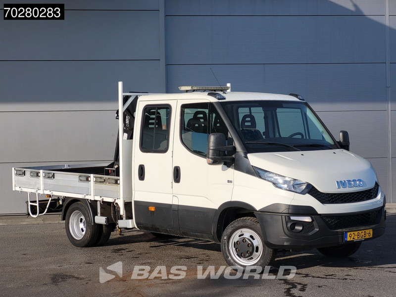Iveco Daily 50C17 3,0L Automaat 170PK HIAB 017T-2 DC Open laadbak Dubbellucht Airco Euro6 Pickup Crane Kraanwagen Kranwagen Pritsche Airco D - شاحنة توصيل مفتوحة: صورة 5 Iveco Daily 50C17 3,0L Automaat 170PK HIAB 017T-2 DC Open laadbak Dubbellucht Airco Euro6 Pickup Crane Kraanwagen Kranwagen Pritsche Airco D - شاحنة توصيل مفتوحة: صورة 5