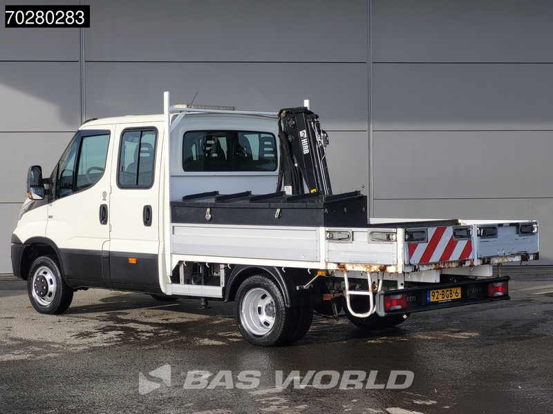 Iveco Daily 50C17 3,0L Automaat HIAB 017T-2 DC Open laadbak Dubbellucht Airco Euro6 Pickup Crane Kraanwagen Pritsche Airco Dubbel cabine - شاحنة توصيل مفتوحة: صورة 2 Iveco Daily 50C17 3,0L Automaat HIAB 017T-2 DC Open laadbak Dubbellucht Airco Euro6 Pickup Crane Kraanwagen Pritsche Airco Dubbel cabine - شاحنة توصيل مفتوحة: صورة 2