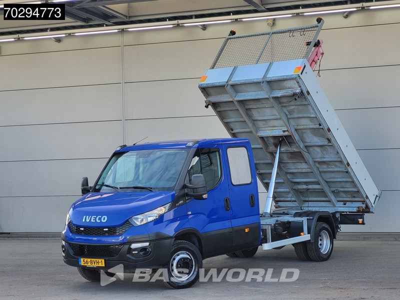 Iveco Daily 70C17 Drie-Zijdige 3.0L Kipper 7-tons Kraan Dubbellucht 170PK 3,5t Trekhaak Airco Tipper Benne Kieper Kraanwagen Crane Kranwagen - قلاب صغير: صورة 3 Iveco Daily 70C17 Drie-Zijdige 3.0L Kipper 7-tons Kraan Dubbellucht 170PK 3,5t Trekhaak Airco Tipper Benne Kieper Kraanwagen Crane Kranwagen - قلاب صغير: صورة 3