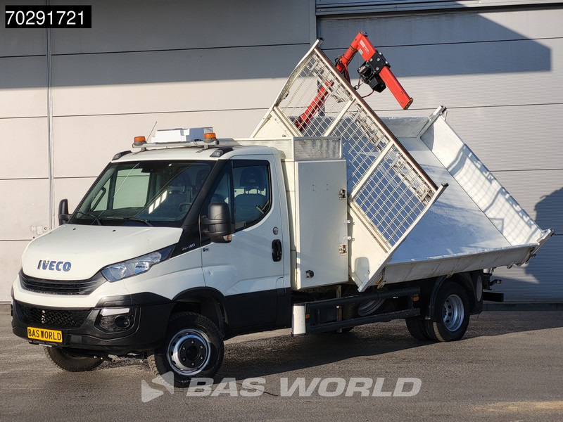 Iveco Daily 70C18 3.0L Open Laadbak 500KG Kraan Kraanwagen Open Laadbak 3,5t Trekhaak Airco Cruise Euro6 Kraan Crane Kranwagen Pritsche Pick - شاحنة توصيل مفتوحة: صورة 3 Iveco Daily 70C18 3.0L Open Laadbak 500KG Kraan Kraanwagen Open Laadbak 3,5t Trekhaak Airco Cruise Euro6 Kraan Crane Kranwagen Pritsche Pick - شاحنة توصيل مفتوحة: صورة 3