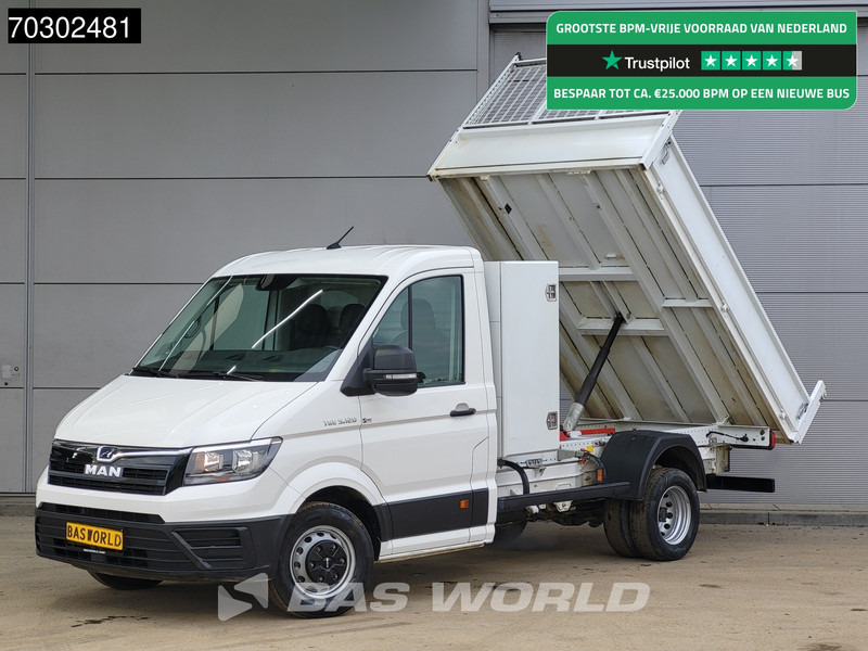 MAN TGE 5.120 Kipper met Kist Dubbellucht 3,5t Trekhaak Navi Airco Cruise Camera Euro6 Tipper Benne Kieper Airco Trekhaak Cruise control - قلاب صغير: صورة 1 MAN TGE 5.120 Kipper met Kist Dubbellucht 3,5t Trekhaak Navi Airco Cruise Camera Euro6 Tipper Benne Kieper Airco Trekhaak Cruise control - قلاب صغير: صورة 1