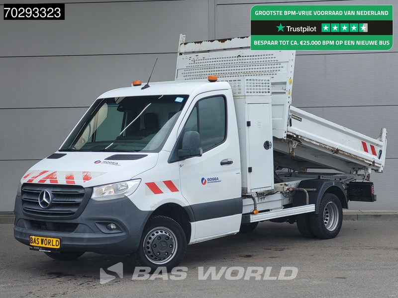 Mercedes-Benz Sprinter 514 CDI 3 zijdige Kipper 3.5t trekhaak MBUX Navi Camera Tipper Benne Open laadbak Kieper 2m3 Airco Trekhaak Cruise control - قلاب صغير: صورة 1 Mercedes-Benz Sprinter 514 CDI 3 zijdige Kipper 3.5t trekhaak MBUX Navi Camera Tipper Benne Open laadbak Kieper 2m3 Airco Trekhaak Cruise control - قلاب صغير: صورة 1