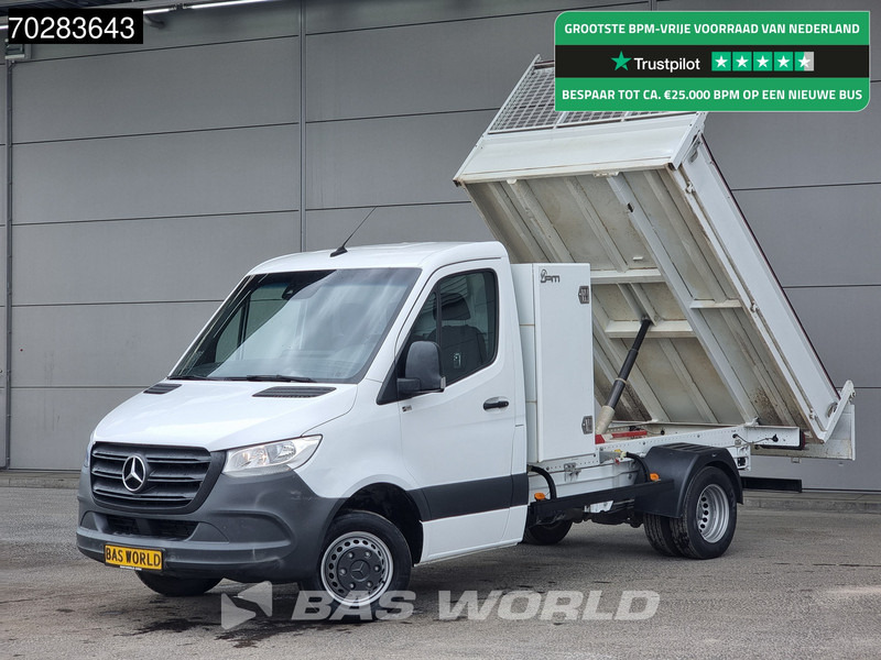 Mercedes-Benz Sprinter 514 CDI Open Laadbak met Kist Dubbel Cabine Dubbellucht 3,5t Trekhaak Airco Cruise Euro6 Pritsche Pickup Open Box 1m3 Airco Trek - شاحنة توصيل مفتوحة: صورة 1 Mercedes-Benz Sprinter 514 CDI Open Laadbak met Kist Dubbel Cabine Dubbellucht 3,5t Trekhaak Airco Cruise Euro6 Pritsche Pickup Open Box 1m3 Airco Trek - شاحنة توصيل مفتوحة: صورة 1