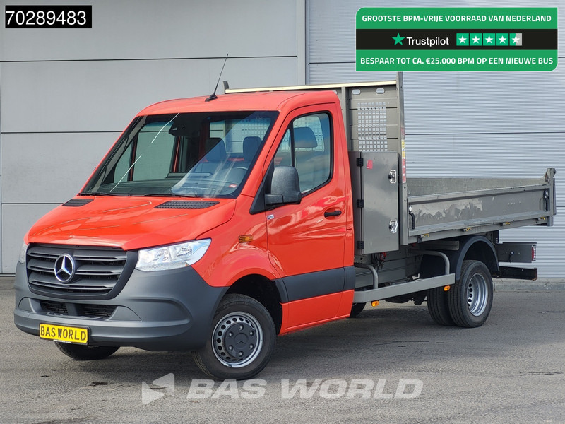 Mercedes-Benz Sprinter 514 CDI Open Laadbak met Kist Dubbellucht 3,5t Trekhaak Airco Cruise Euro6 Pritsche Pickup Open Box 2m3 Airco Trekhaak Cruise co - شاحنة توصيل مفتوحة: صورة 1 Mercedes-Benz Sprinter 514 CDI Open Laadbak met Kist Dubbellucht 3,5t Trekhaak Airco Cruise Euro6 Pritsche Pickup Open Box 2m3 Airco Trekhaak Cruise co - شاحنة توصيل مفتوحة: صورة 1