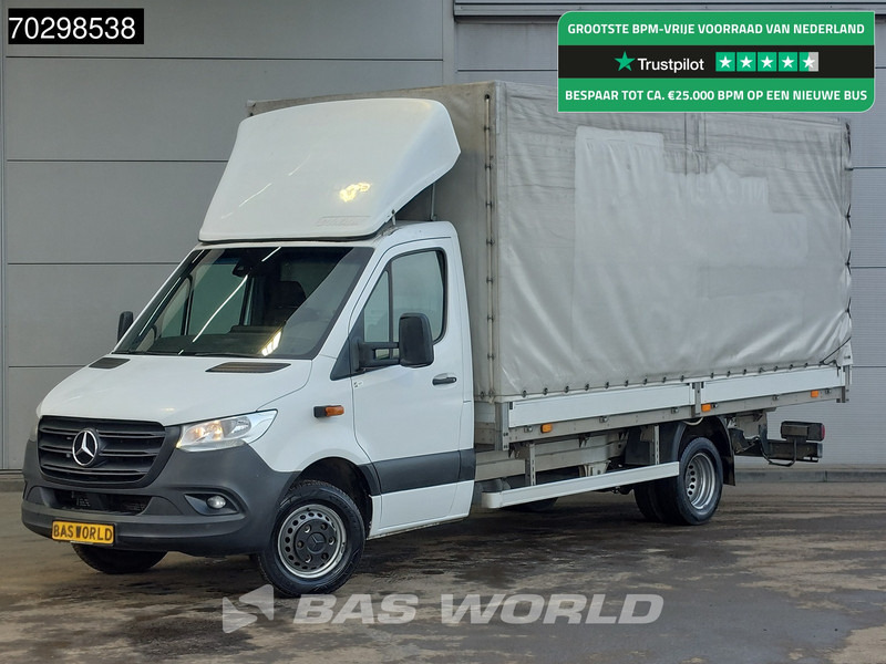 Mercedes-Benz Sprinter 519 CDI 3.0L V6 Automaat 484cm Dubbellucht Huif Bakwagen 190PK Airco Cruise Euro6 Meubelbak Koffer Airco - شاحنة مغلقة بستائر جانبية: صورة 1 Mercedes-Benz Sprinter 519 CDI 3.0L V6 Automaat 484cm Dubbellucht Huif Bakwagen 190PK Airco Cruise Euro6 Meubelbak Koffer Airco - شاحنة مغلقة بستائر جانبية: صورة 1