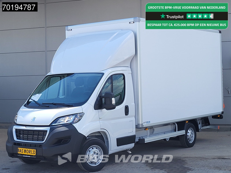 Peugeot Boxer 165PK Bakwagen Laadklep Zijdeur Lat om lat Airco Bluetooth Radio Meubelbak Koffer Gesloten laadbak 21m3 Airco Cruise control - شاحنة بصندوق مغلق: صورة 1 Peugeot Boxer 165PK Bakwagen Laadklep Zijdeur Lat om lat Airco Bluetooth Radio Meubelbak Koffer Gesloten laadbak 21m3 Airco Cruise control - شاحنة بصندوق مغلق: صورة 1