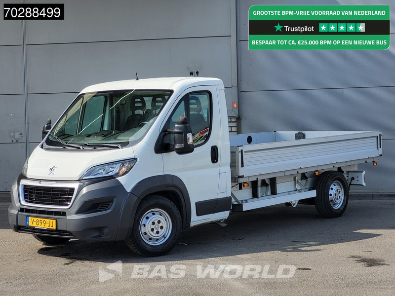Peugeot Boxer 165PK Open Laadbak Luchtvering Trekhaak Navi Airco Euro6 Pritsche Pickup Open Box Airco Trekhaak - شاحنة توصيل مفتوحة: صورة 1 Peugeot Boxer 165PK Open Laadbak Luchtvering Trekhaak Navi Airco Euro6 Pritsche Pickup Open Box Airco Trekhaak - شاحنة توصيل مفتوحة: صورة 1