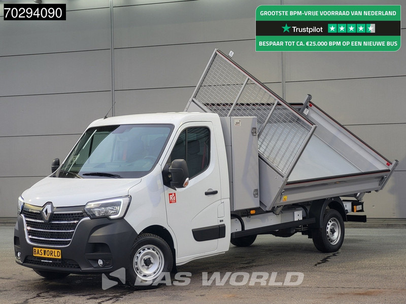 Renault Master 165PK 3 zijdige Kipper met Kist Trekhaak Airco Cruise Tipper Kieper Benne Airco Trekhaak Cruise control - قلاب صغير: صورة 1 Renault Master 165PK 3 zijdige Kipper met Kist Trekhaak Airco Cruise Tipper Kieper Benne Airco Trekhaak Cruise control - قلاب صغير: صورة 1