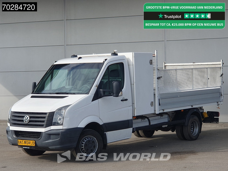 Volkswagen Crafter 136pk Open Laadbak met Kist Dubbellucht 3,5t Trekhaak Airco Euro6 Tipper Benne Kieper Airco Trekhaak - شاحنة توصيل مفتوحة: صورة 1 Volkswagen Crafter 136pk Open Laadbak met Kist Dubbellucht 3,5t Trekhaak Airco Euro6 Tipper Benne Kieper Airco Trekhaak - شاحنة توصيل مفتوحة: صورة 1
