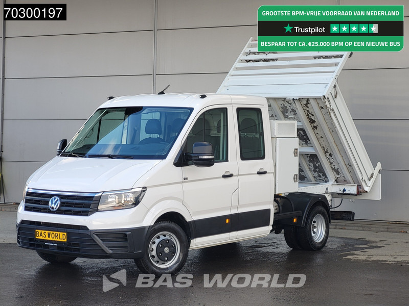 Volkswagen Crafter 177pk Kipper met Kist Dubbel Cabine Dubbellucht 3,5t Trekhaak Navi Airco Cruise Euro6 Tipper Benne Kieper Airco Trekhaak Cruise - قلاب صغير: صورة 1 Volkswagen Crafter 177pk Kipper met Kist Dubbel Cabine Dubbellucht 3,5t Trekhaak Navi Airco Cruise Euro6 Tipper Benne Kieper Airco Trekhaak Cruise - قلاب صغير: صورة 1