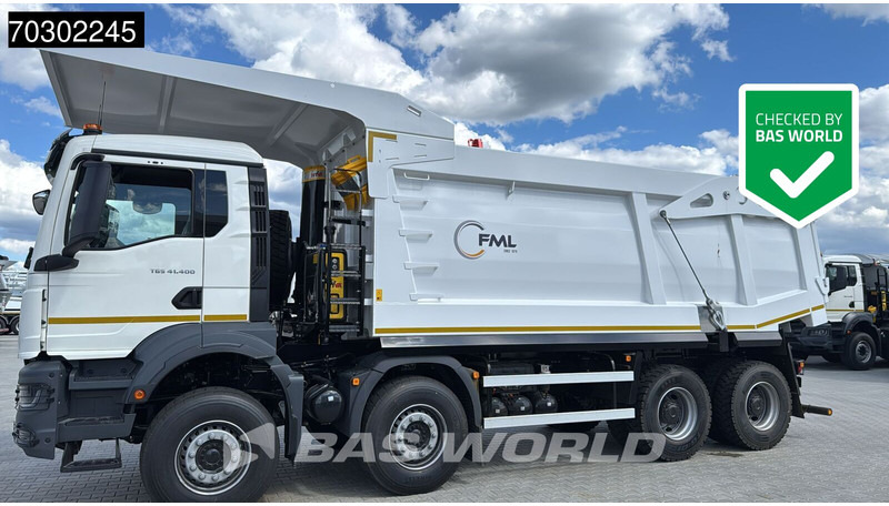 MAN TGS 41.400 8X4 23m3 Wielton Mining tipper Manual Steel suspension EURO 2 - شاحنة قلاب: صورة 1 MAN TGS 41.400 8X4 23m3 Wielton Mining tipper Manual Steel suspension EURO 2 - شاحنة قلاب: صورة 1