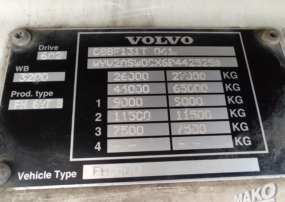 مقطورة السحب Volvo FH 13 480: صورة 10