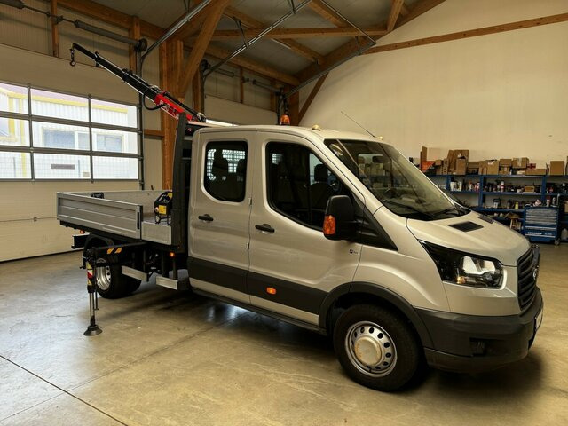 FORD Transit FT 350L Doka TdCI hydr. Fassi Kran... - شاحنة توصيل مفتوحة, الشاحنات الصغيرة كابينة مزدوجة: صورة 1 FORD Transit FT 350L Doka TdCI hydr. Fassi Kran... - شاحنة توصيل مفتوحة, الشاحنات الصغيرة كابينة مزدوجة: صورة 1