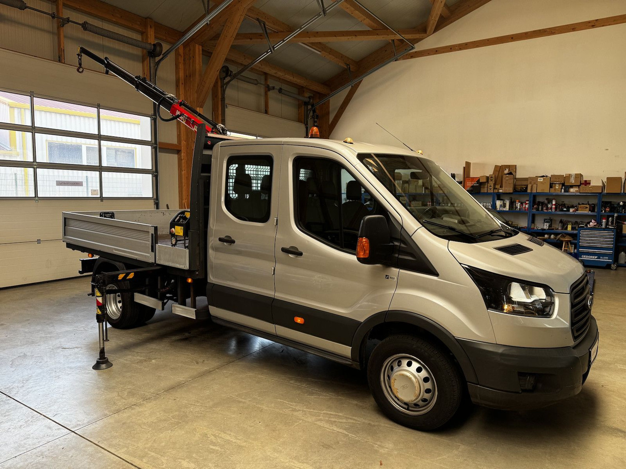 Ford Transit FT 350 DokaTdCI 1.2t Fassi Kran - شاحنة توصيل مفتوحة, الشاحنات الصغيرة كابينة مزدوجة: صورة 1 Ford Transit FT 350 DokaTdCI 1.2t Fassi Kran - شاحنة توصيل مفتوحة, الشاحنات الصغيرة كابينة مزدوجة: صورة 1