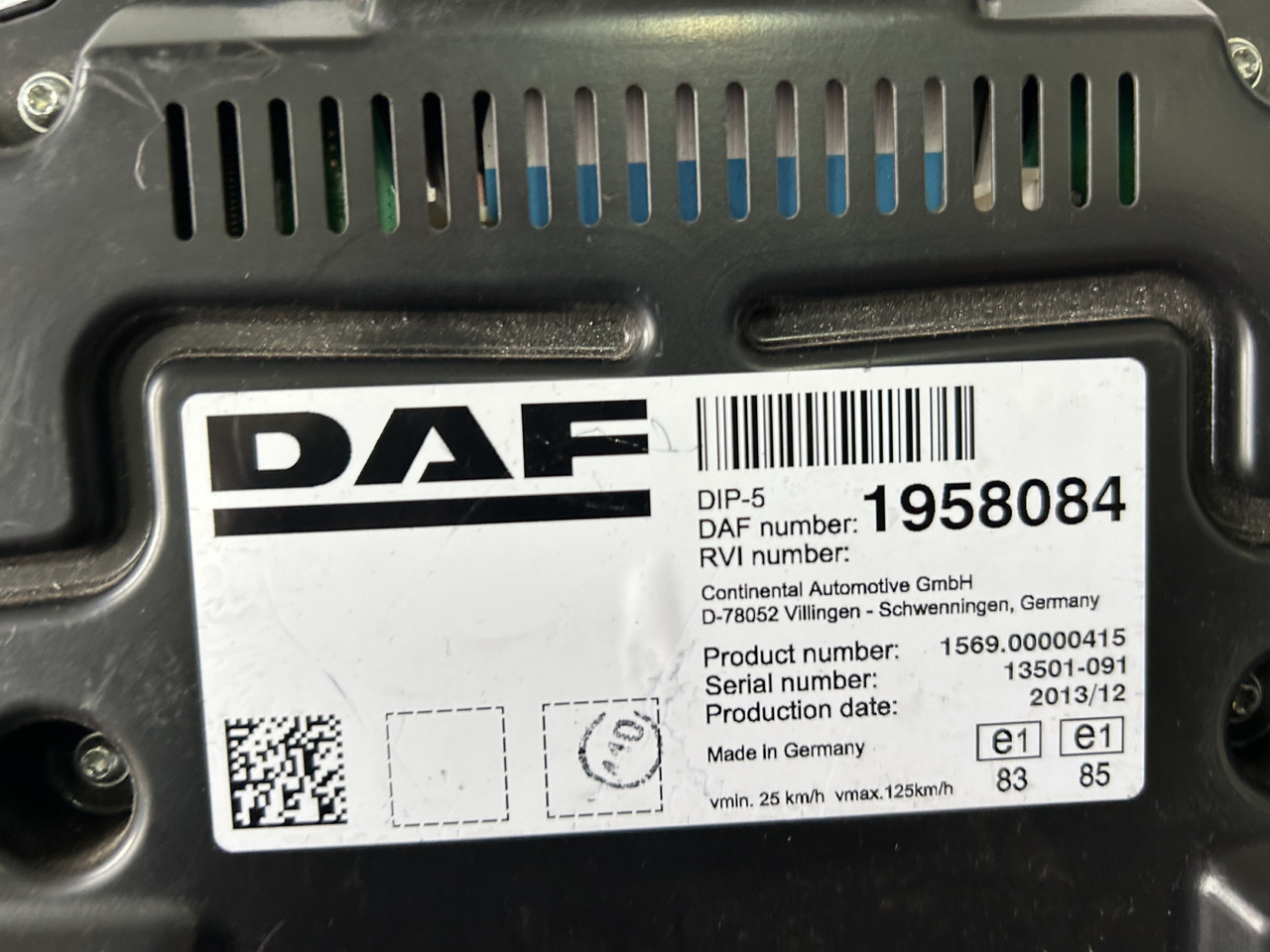 DAF DAF XF 106 CLOCK COUNTER 1958084 - لوحة العدادات: صورة 3 DAF DAF XF 106 CLOCK COUNTER 1958084 - لوحة العدادات: صورة 3