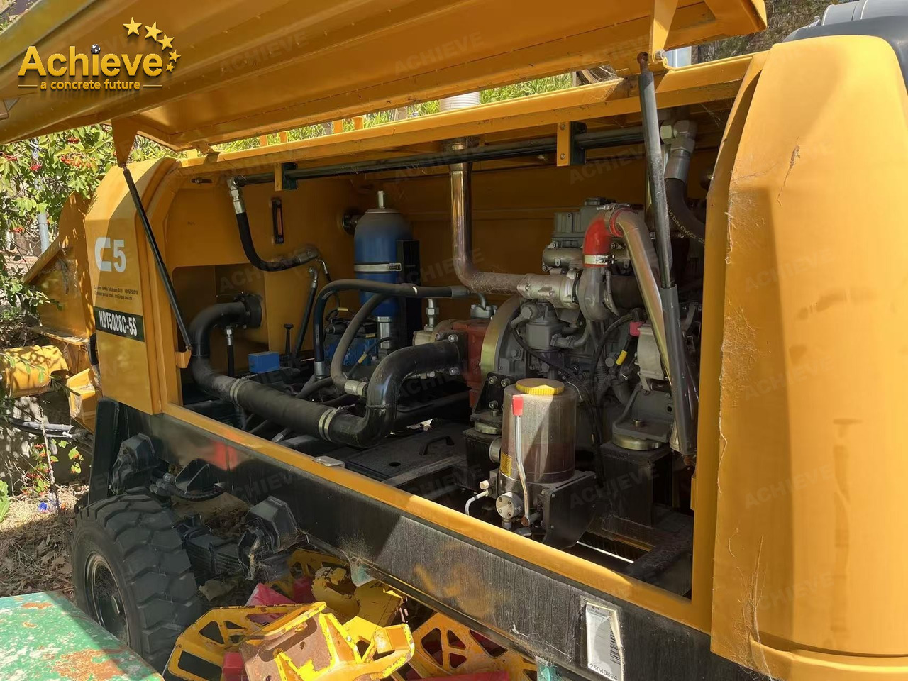 SANY SANY 【ACHIEVE】TOP CONDITION!!! demo new low hours Sany Concrete Trailer Pump 2017 HBT5008C-5S - مضخة خرسانة ثابتة: صورة 4 SANY SANY 【ACHIEVE】TOP CONDITION!!! demo new low hours Sany Concrete Trailer Pump 2017 HBT5008C-5S - مضخة خرسانة ثابتة: صورة 4