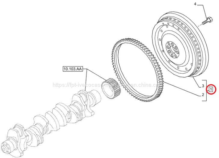 FPT IVECO CASE Cursor11 EURO 6 F3GFE613A B001 5801863562/5801690111 flywheel 5801565562 - الحدافة: صورة 1 FPT IVECO CASE Cursor11 EURO 6 F3GFE613A B001 5801863562/5801690111 flywheel 5801565562 - الحدافة: صورة 1