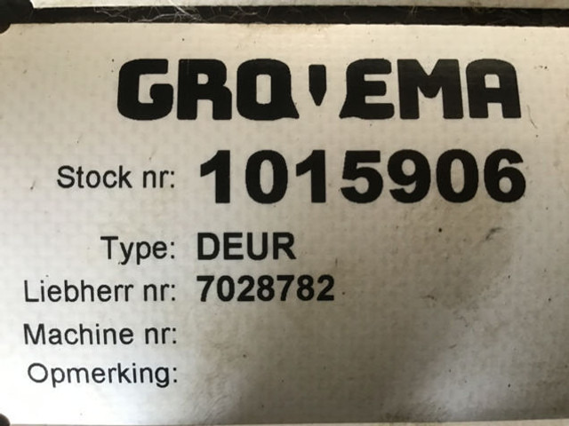 Liebherr Cabin Door - باب و قطع الغيار: صورة 2 Liebherr Cabin Door - باب و قطع الغيار: صورة 2