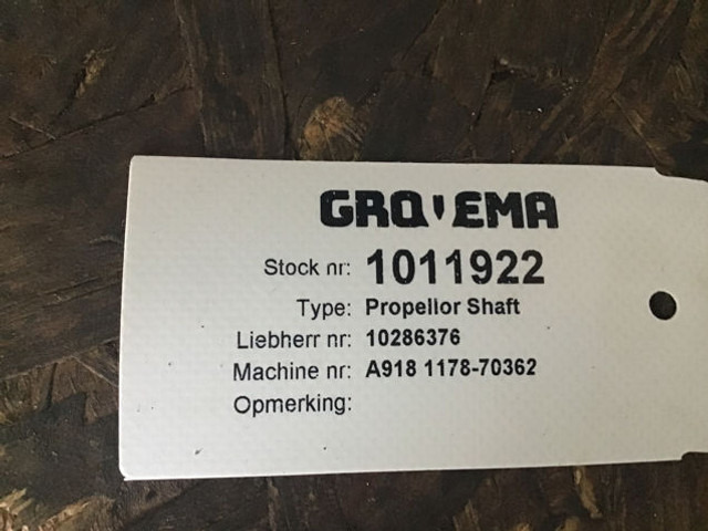 Liebherr Propellor Shaft - نصف رمح: صورة 5 Liebherr Propellor Shaft - نصف رمح: صورة 5