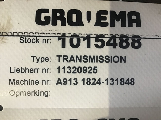 Liebherr Transmission - صندوق التروس: صورة 3 Liebherr Transmission - صندوق التروس: صورة 3