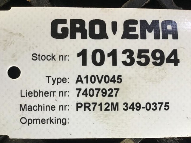 Rexroth A10V045 - مضخة هيدروليكية: صورة 4 Rexroth A10V045 - مضخة هيدروليكية: صورة 4