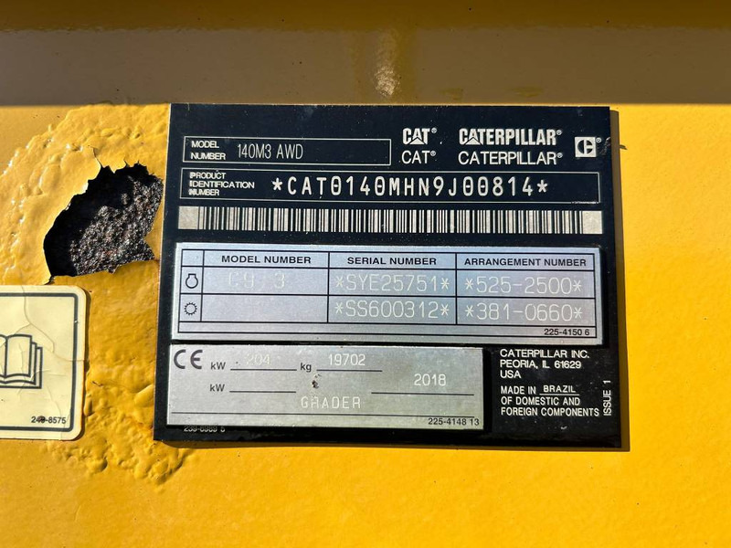 Cat 140 M 3 AWD - ماكينة تسوية: صورة 5 Cat 140 M 3 AWD - ماكينة تسوية: صورة 5