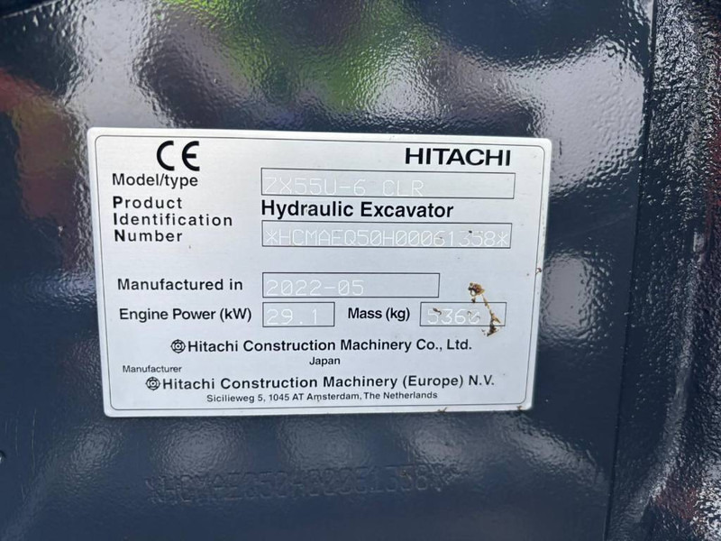 Hitachi ZX 55 U-6 CLR - حفار صغير: صورة 5 Hitachi ZX 55 U-6 CLR - حفار صغير: صورة 5