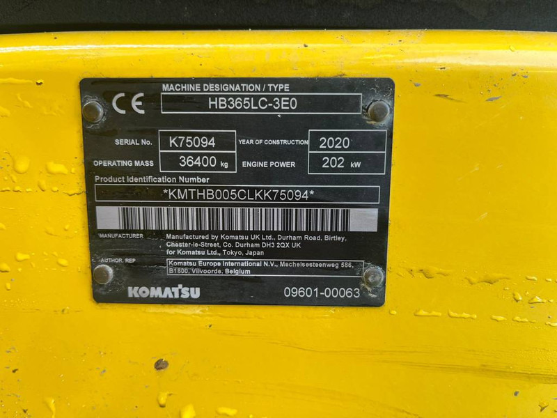 Komatsu HB365LC-3E0 - حفار زاحف: صورة 5 Komatsu HB365LC-3E0 - حفار زاحف: صورة 5